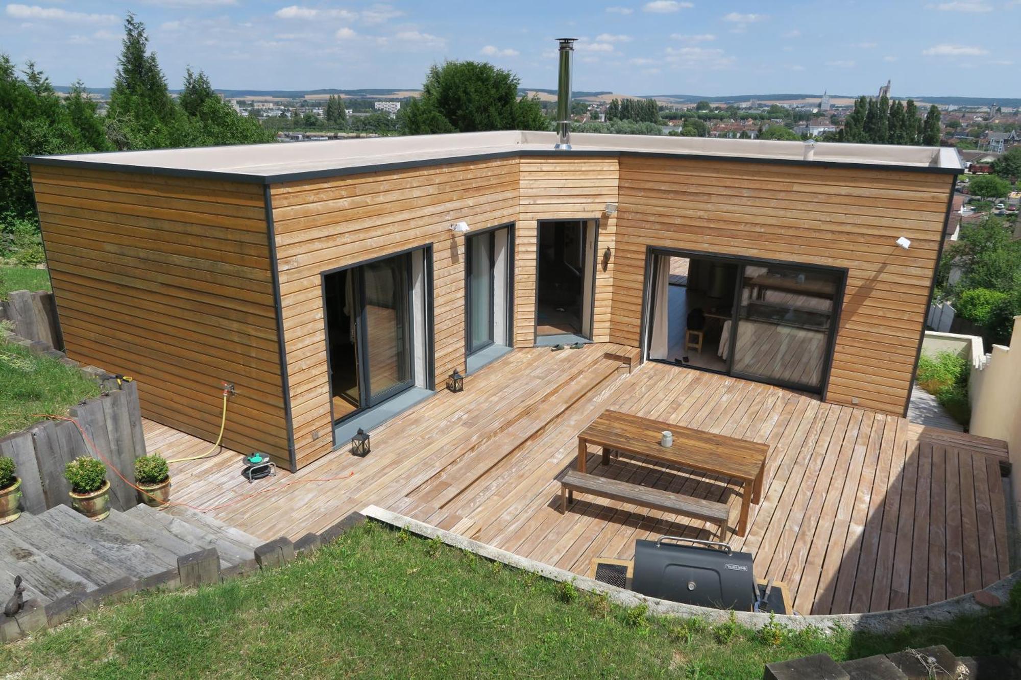 Maison D'Architecte Avec Vue Sur Sens Paron Bagian luar foto